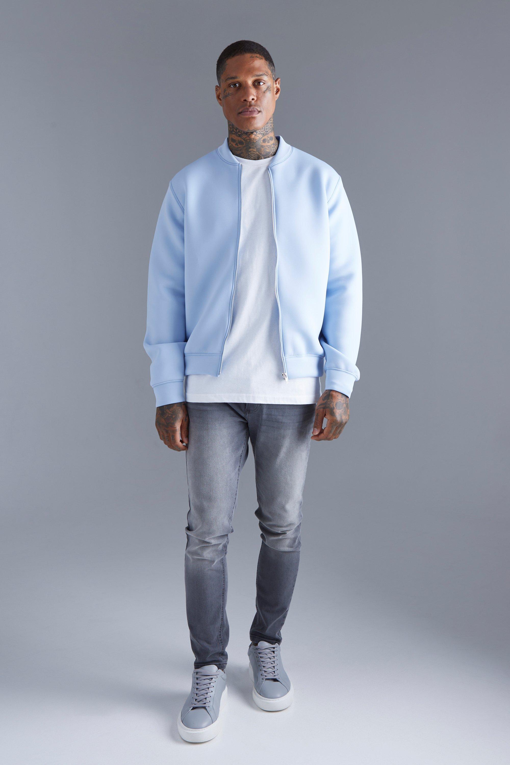 Powder blue clearance bomber jacket